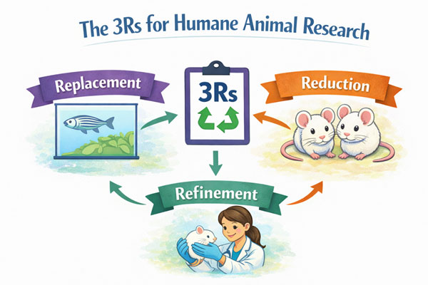 Support the 3Rs (Replacement, Reduction, Refinement)